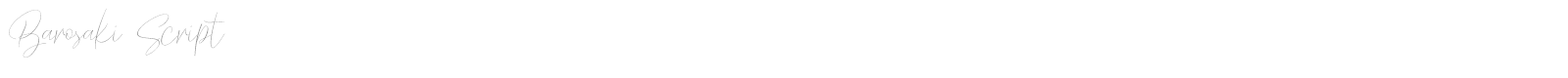 Barosaki Script font preview